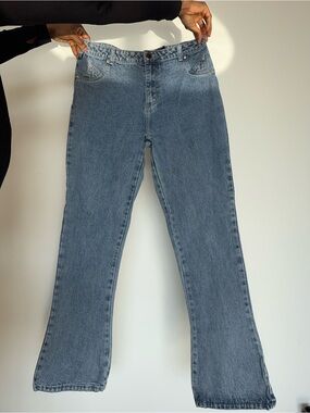 Maniere De Voir Light Blue Flare Jeans